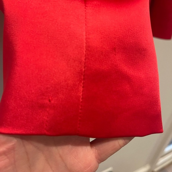 S’Edge Hot Pink Double-Breasted Satiny Silky Blazer with Notched Lapels size XS - Picture 10 of 11